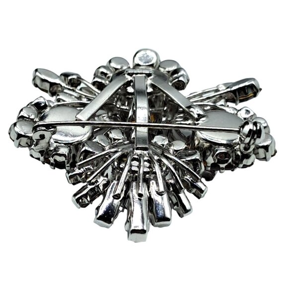 Austria Alexandrite Rhinestone Brooch Purple Blue Austrian Pin Vintage Costume J - Picture 10 of 11